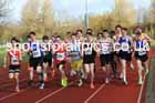 Mens Under-17s Young Athletes 5k, 2026 Northern Mens 12 and Womens 6 Stage Road Relays and Young Athletes 5k, Sheepmount Stadium, Carlisle. Photo: David T. Hewitson/Sports for All Pics